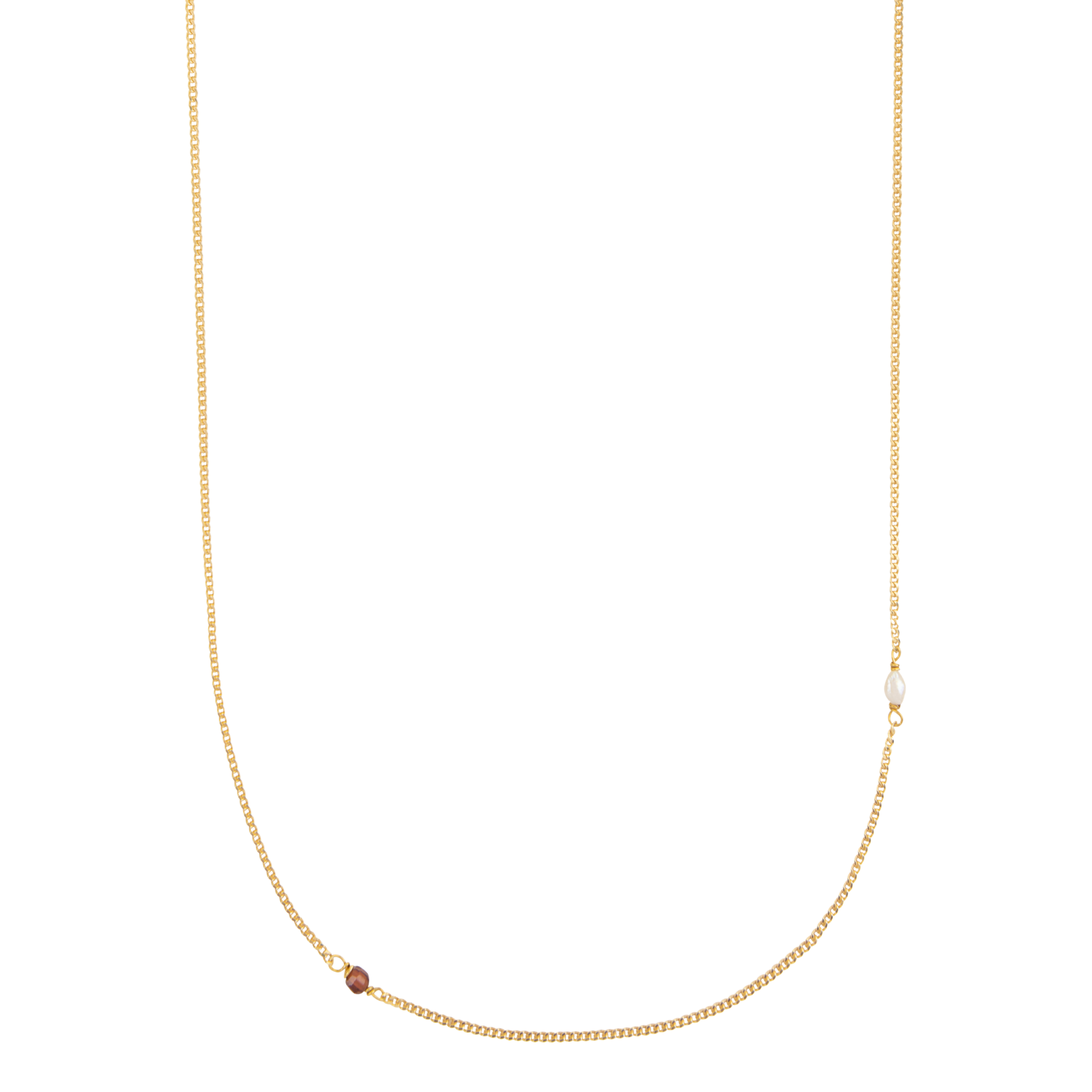 Elemental shortie Granaat (geboortesteen Januari) |  Verguld en zilver