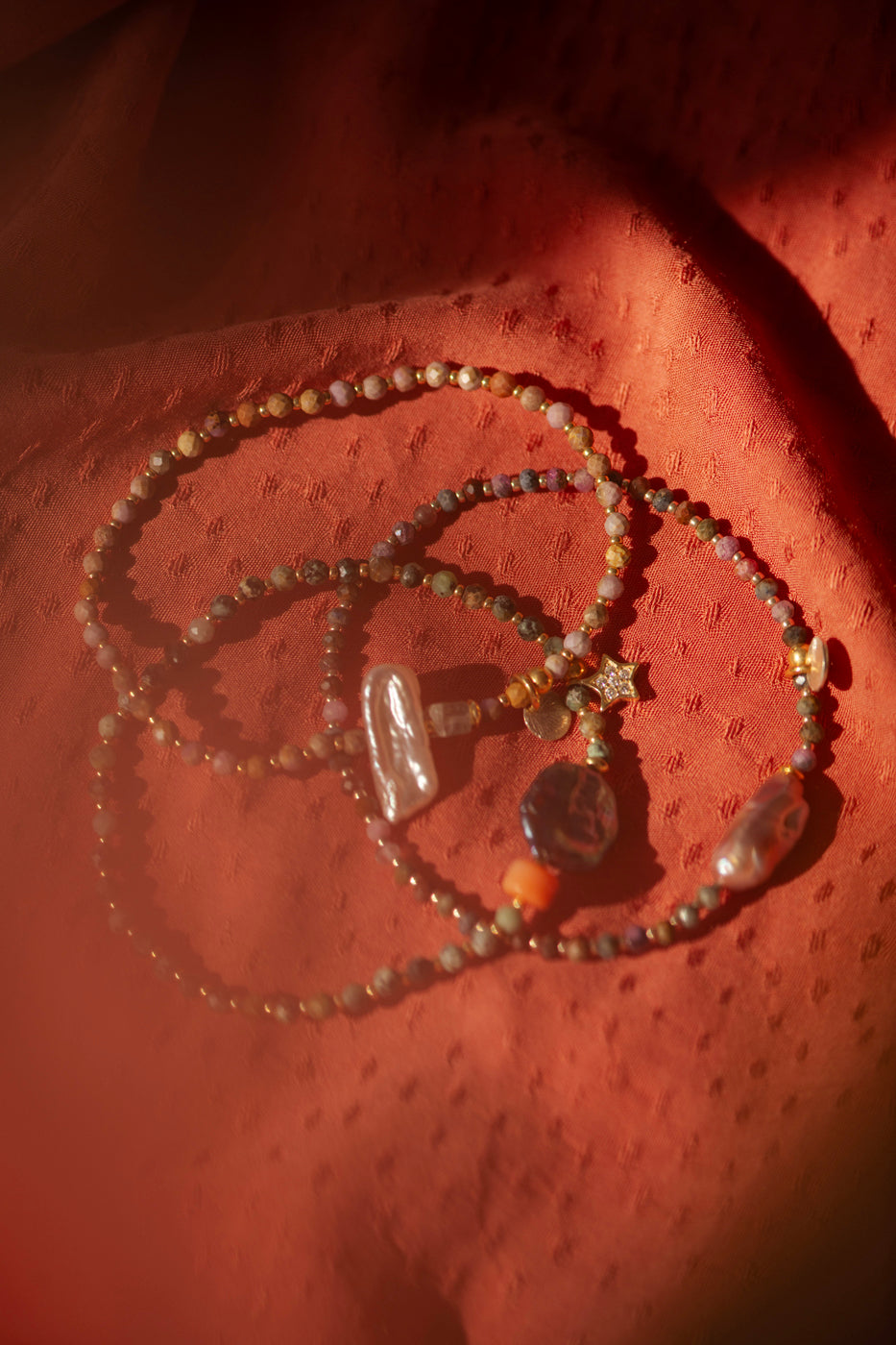 Armband Trouvailles - Warm Pink