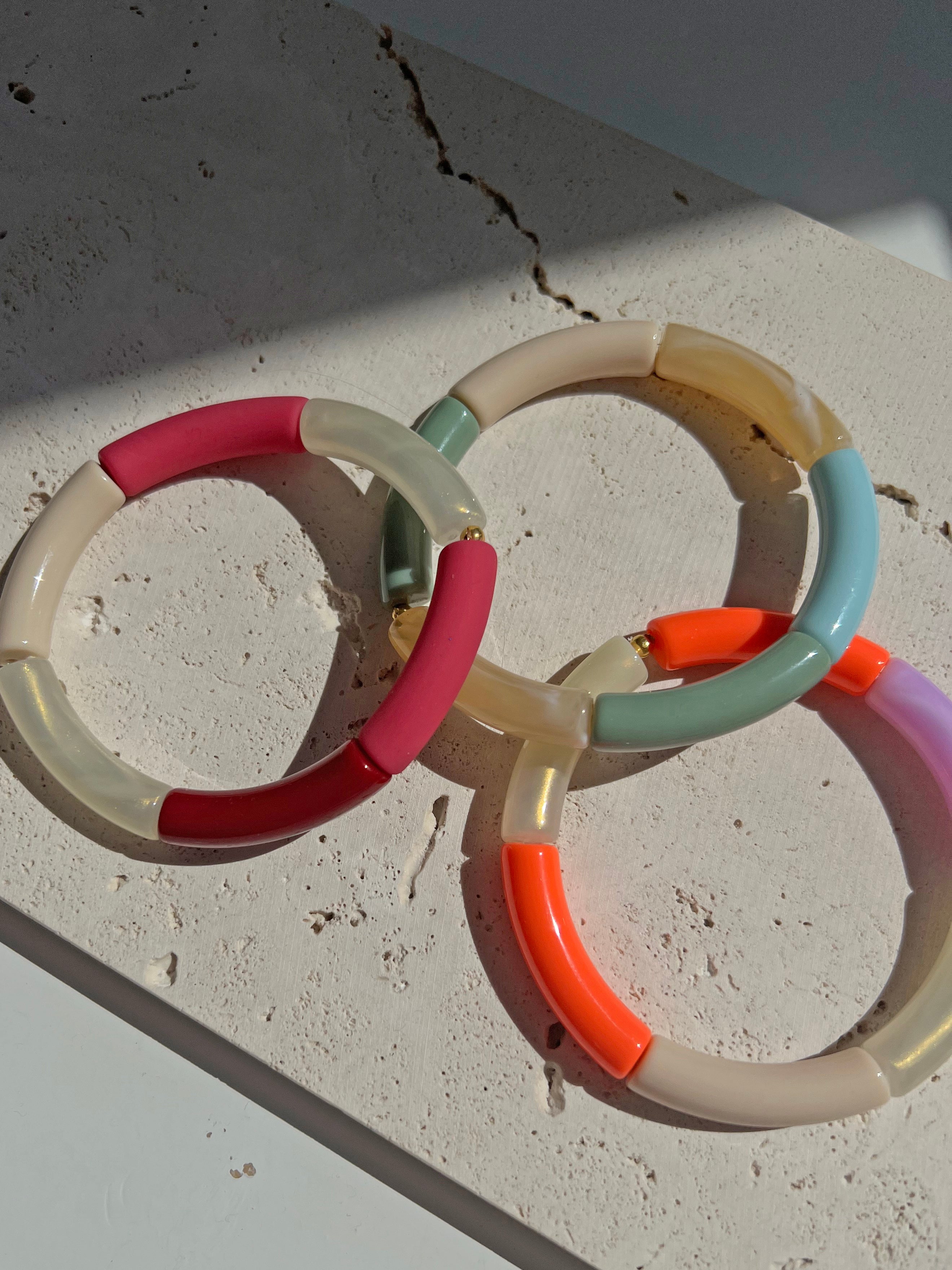 Armband Arc En Ciel - Fuchsia